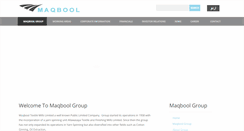 Desktop Screenshot of maqboolgroup.com