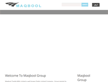 Tablet Screenshot of maqboolgroup.com